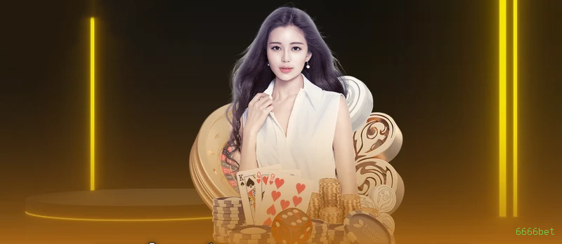 Imagem promocional do cassino online da 6666bet mostrando jogos ao vivo